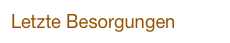 Letzte Besorgungen