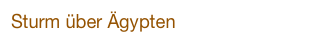 Sturm über Ägypten